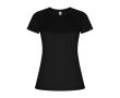 T-shirt en polyester recyclé pour femme 135 g/m² Roly Direct Imola  couleur noir