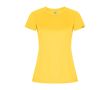 T-shirt en polyester recyclé pour femme 135 g/m² Roly Direct Imola  couleur jaune