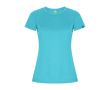 T-shirt en polyester recyclé pour femme 135 g/m² Roly Direct Imola  couleur turquoise