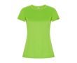 T-shirt en polyester recyclé pour femme 135 g/m² Roly Direct Imola  couleur vert lime