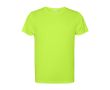 T-shirt en polyester recyclé 125 g/m² Roly Direct Estoril couleur vert fluorescent