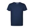 T-shirt en polyester recyclé 125 g/m² Roly Direct Estoril couleur bleu marine