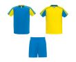 Ensemble unisexe 2 t-shirts et 1 short 140 g/m² Roly Direct Juve couleur jaune foncé