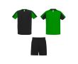 Ensemble unisexe 2 t-shirts et 1 short 140 g/m² Roly Direct Juve couleur vert