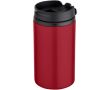 Gobelet isotherme en inox recyclé avec couvercle rotatif 250 ml couleur rouge