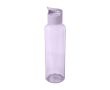 Bouteille transparente en plastique recyclé à poignée 650ml couleur lilas