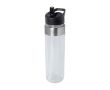 Gourde de sport en tritan avec bec verseur 650 ml couleur transparent
