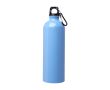 Gourde en acier inoxydable recyclé avec mousqueton 750ml couleur bleu pastel