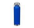 Bouteille en inox recyclé à double paroi avec bouchon à vis 650 ml couleur bleu roi