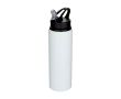 Gourde en acier inoxydable recyclé simple paroi 800 ml couleur blanc