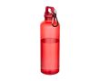 Gourde légère en plastique recyclé avec mousqueton 750 ml couleur rouge