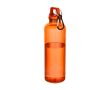 Gourde légère en plastique recyclé avec mousqueton 750 ml couleur orange