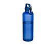 Gourde légère en plastique recyclé avec mousqueton 750 ml couleur bleu roi