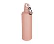 Gourde légère en plastique recyclé avec mousqueton 750 ml couleur rose clair 