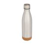 Bouteille en acier inoxydable à double paroi avec base en liège 500 ml couleur argenté mat