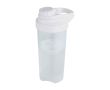 Gourde de sport en plastique avec bille mélangeuse, 700 ml couleur transparent