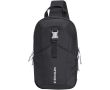 Sac bandoulière urbain 9 L avec poches et sangle rembourrée couleur noir