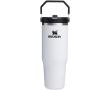 Gobelet isotherme à paille rabattable anti-fuite 890 ml Stanley couleur blanc