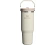 Gobelet isotherme à paille rabattable anti-fuite 890 ml Stanley couleur beige
