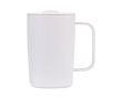 Tasse thermos pour café ou thé en acier inoxydable recyclé 450 ml couleur blanc