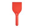 Grattoir à glace grand format en plastique recyclé avec manche couleur rouge