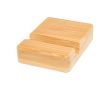 Support en bambou pour téléphone avec angle de vision ergonomique couleur bois