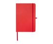 Carnet en papier recyclé avec couverture rigide A5 pages lignées couleur rouge