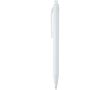Stylo en plastique recyclé double injection encre bleue couleur blanc