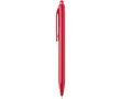 Stylo en plastique recyclé double injection encre bleue couleur rouge