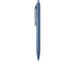 Stylo en plastique recyclé double injection encre bleue couleur bleu marine