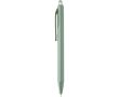 Stylo en plastique recyclé double injection encre bleue couleur vert chiné