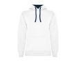 Sweat-shirt slim fit pour femme 280 g/m² Roly Direct Urban  couleur blanc/bleu