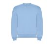 Pull en coton et polyester 280 g/m² Roly Direct Clasica  couleur bleu ciel