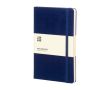 Cahier grand format à fermeture élastique Moleskine, pages lignées couleur bleu ultramarine