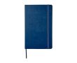 Cahier grand format à fermeture élastique Moleskine, pages lignées couleur bleu