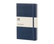 Carnet Moleskine Classic pages blanches, mention« en cas de perte » couleur bleu