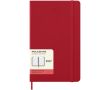Agenda effet cuir, vue journalière et couverture rigide Moleskine couleur rouge foncé