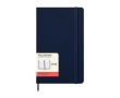 Agenda effet cuir, vue journalière et couverture rigide Moleskine couleur bleu