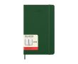 Agenda effet cuir, vue journalière et couverture rigide Moleskine couleur vert