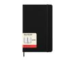 Agenda effet cuir, vue journalière et couverture rigide Moleskine couleur noir