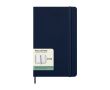 Agenda hebdomadaire rigide Moleskine 12 mois, en papier effet cuir couleur bleu