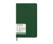 Agenda hebdomadaire rigide Moleskine 12 mois, en papier effet cuir couleur vert