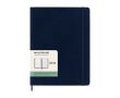Grand agenda hebdomadaire soupe en papier imitation cuir Moleskine couleur bleu