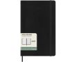 Agenda hebdomadaire en plastique effet cuir avec marque-page Moleskine couleur noir
