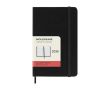 Agenda de poche journalier rigide avec pochette intérieure Moleskine couleur noir