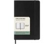 Agenda de poche hebdomadaire et souple avec élastique Moleskine couleur noir