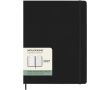 Agenda hebdomadaire grand format et rigide avec élastique Moleskine couleur noir