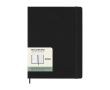 Agenda hebdomadaire grand format et rigide avec élastique Moleskine couleur noir