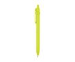 Stylo en plastique recyclé avec bille et clip, encre noire couleur vert lime