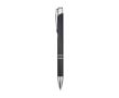 Stylo en aluminium recyclé avec finition laquée, encre bleue couleur noir